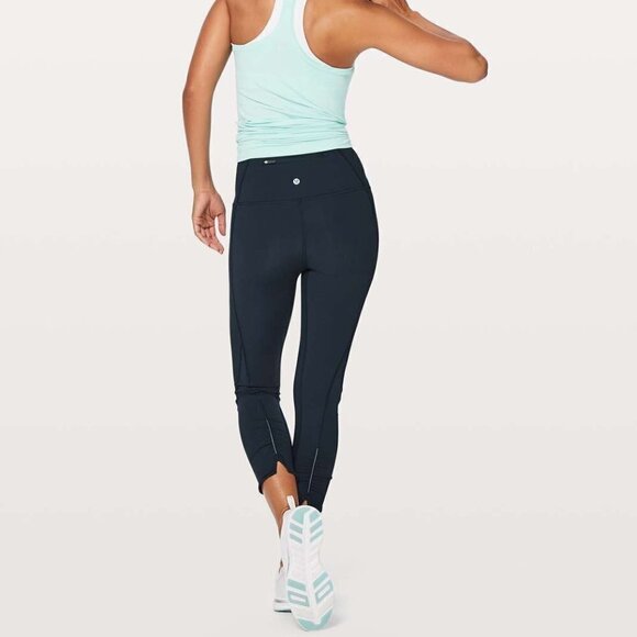 Lululemon On Your Mark Crop 23" Nocturnal Teal - Picture 1 of 14